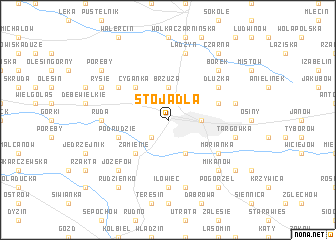 map of Stojadła