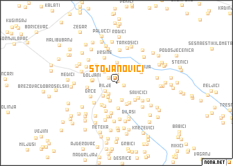 map of Stojanovići