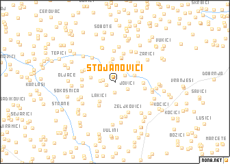 map of Stojanovići