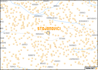 map of Stojanovići