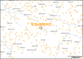 map of Stojanovići