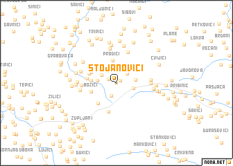 map of Stojanovići