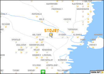 map of Stojby