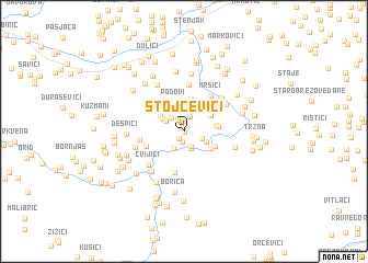 map of Stojčevići