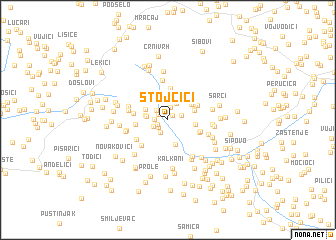 map of Stojčići