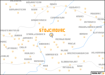 map of Stojčinovac