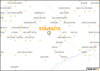 map of Stojeszyn