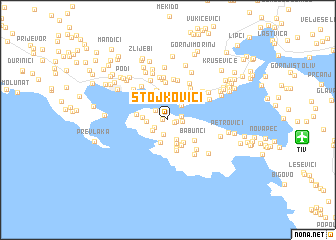 map of Stojkovići