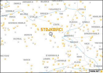 map of Stojkovići