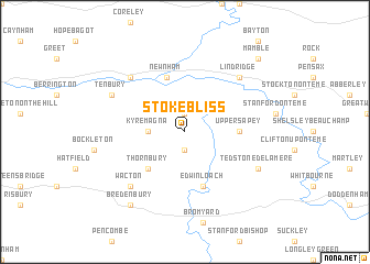 map of Stoke Bliss