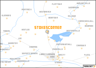 map of Stokes Corner