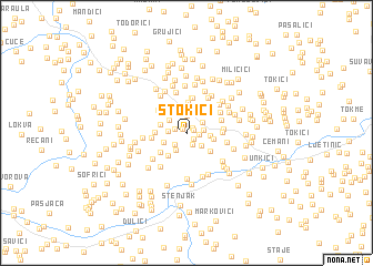 map of Stokići