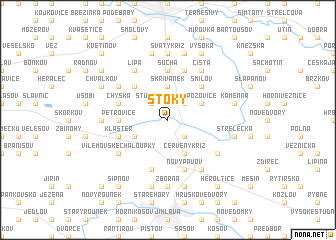 map of Štoky