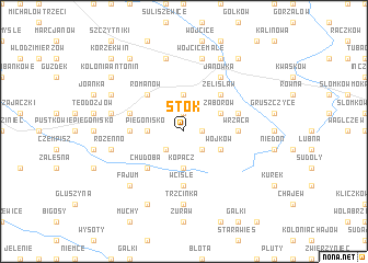 map of Stok