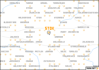 map of Stok