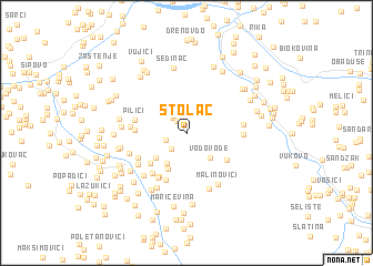 map of Stolac