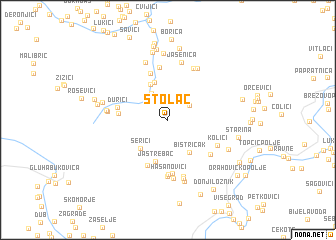 map of Stolac