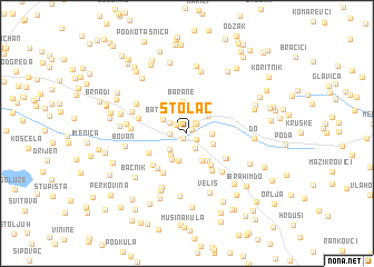 map of Stolac