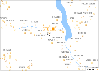 map of Stolac