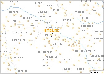 map of Stolac