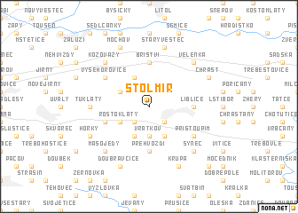 map of Štolmíř