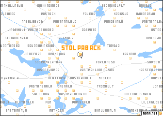 map of Stolpabäck