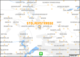 map of Stolperstraße