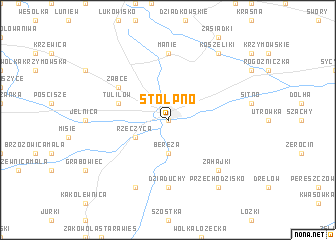 map of Stołpno