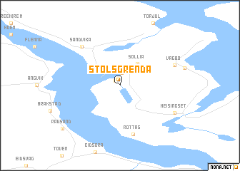 map of Stølsgrenda