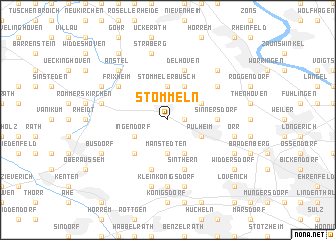 map of Stommeln