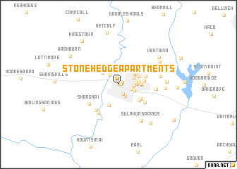 map of Stone Hedge Apartments
