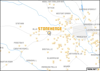 map of Stonehenge