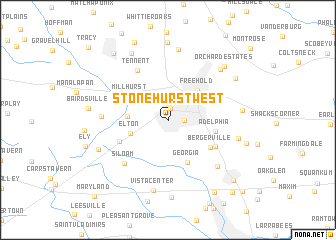 map of Stonehurst West