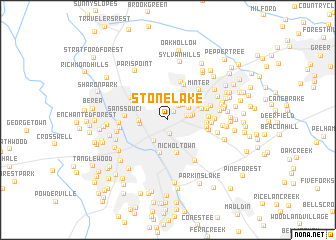 map of Stone Lake