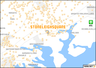 map of Stoneleigh Square