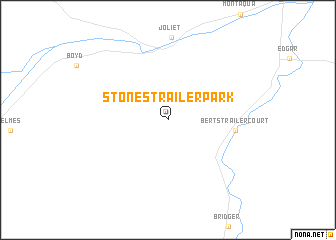 map of Stones Trailer Park