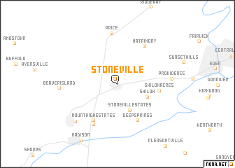 map of Stoneville