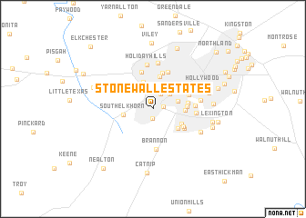 map of Stonewall Estates