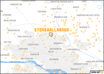 map of Stonewall Manor