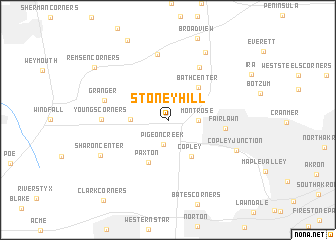 map of Stoney Hill