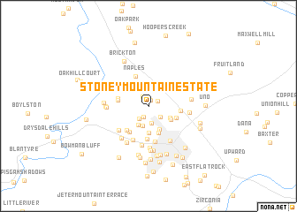 map of Stoney Mountain Estate