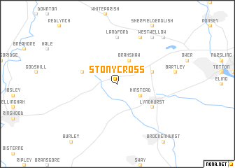 map of Stony Cross
