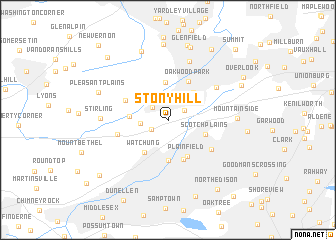 map of Stony Hill