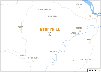 map of Stony Hill