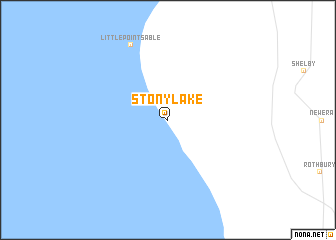 map of Stony Lake