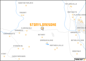 map of Stony Lonesome