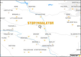 map of Stony Middleton