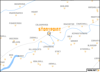 map of Stony Point