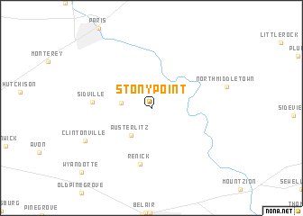 map of Stony Point