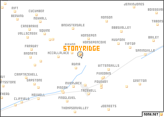 map of Stony Ridge